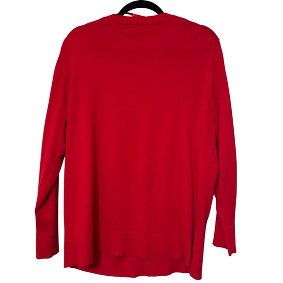 Lane Bryant Classic Red Button-Front Cardigan – Size 14/16 - Picture 2 of 4